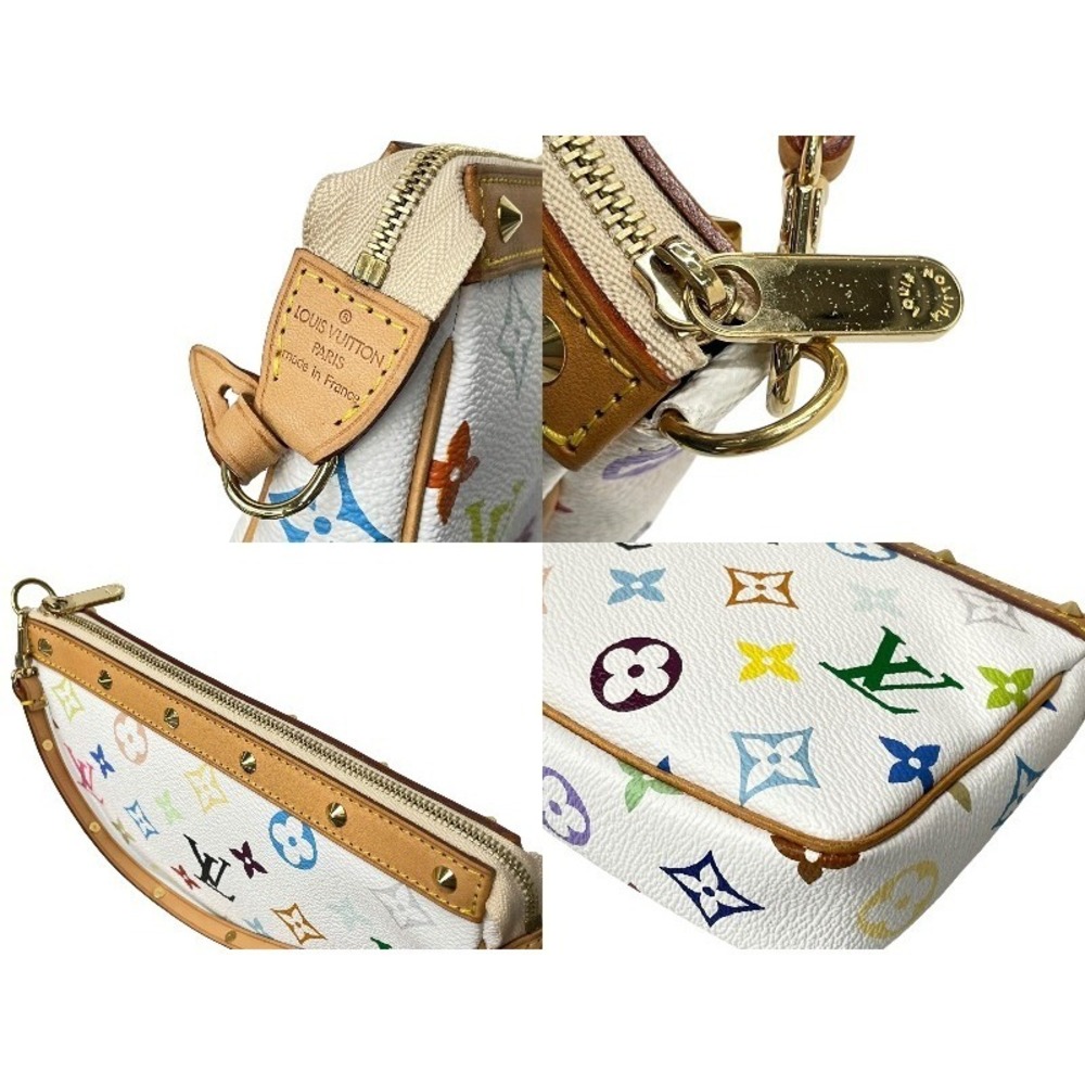 LOUIS VUITTON Takashi Murakami Pochette Accessoires Multicolore Multicolor White - Picture 8 of 9